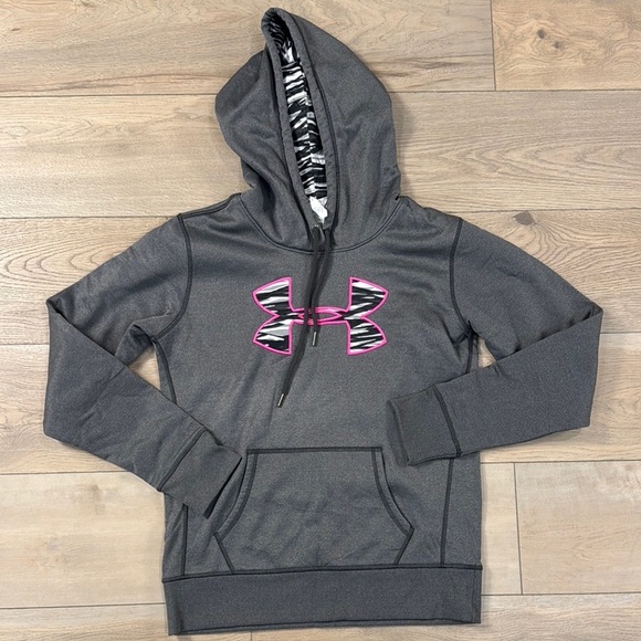 Under Armour Tops - Under Armour Women’s Storm Hoodie with Pink Zebra Logo